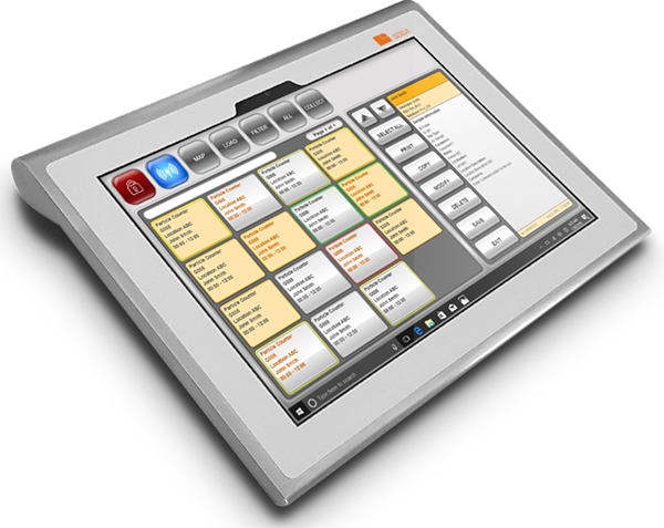 mobile sampling of monitoring points in a clean room